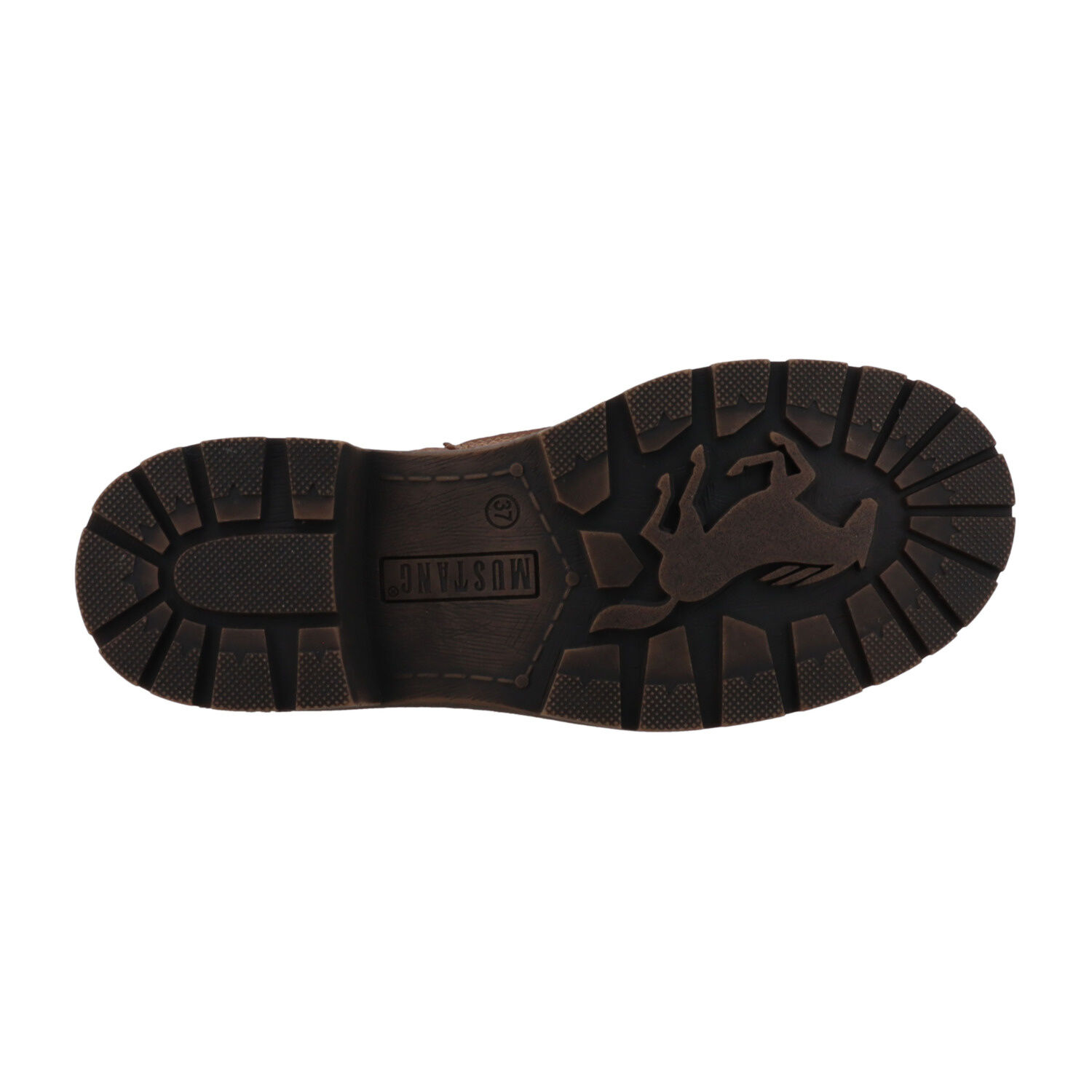 MUSTANG Schnürstiefelette aus pflegeleichtem Softmaterial mit Wollkragenabschluss