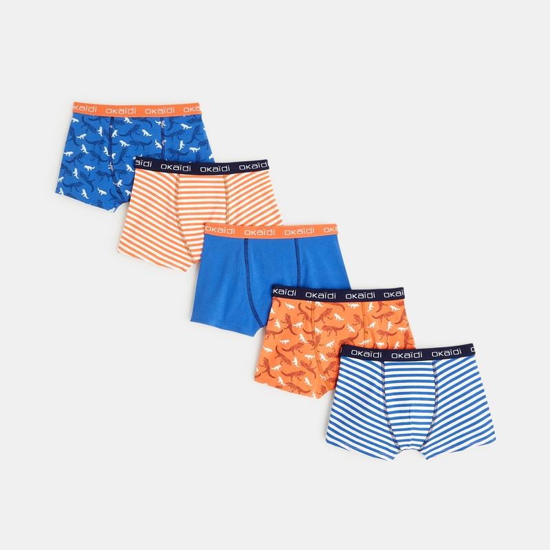 Boxers en jersey (lot de 5) garçon