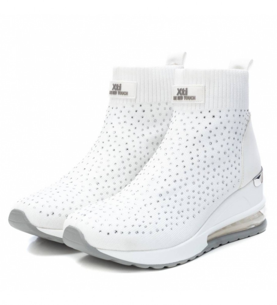 Botas Xti 042948 brancas - Altura 7 cm