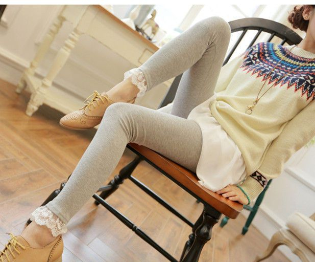 Featherbright - Legging met kant