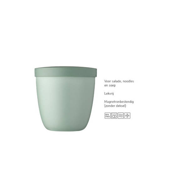 Mepal snackpot ellipse 500 ml - vivid mauve