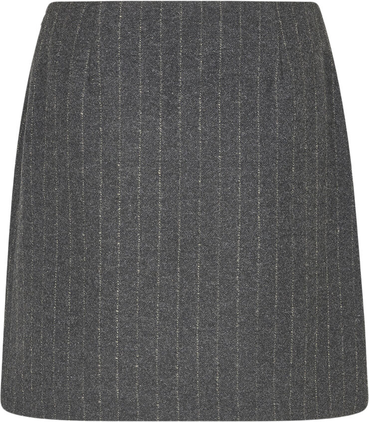 Modström KristolMD Wool skirt Dark grey pinstripe