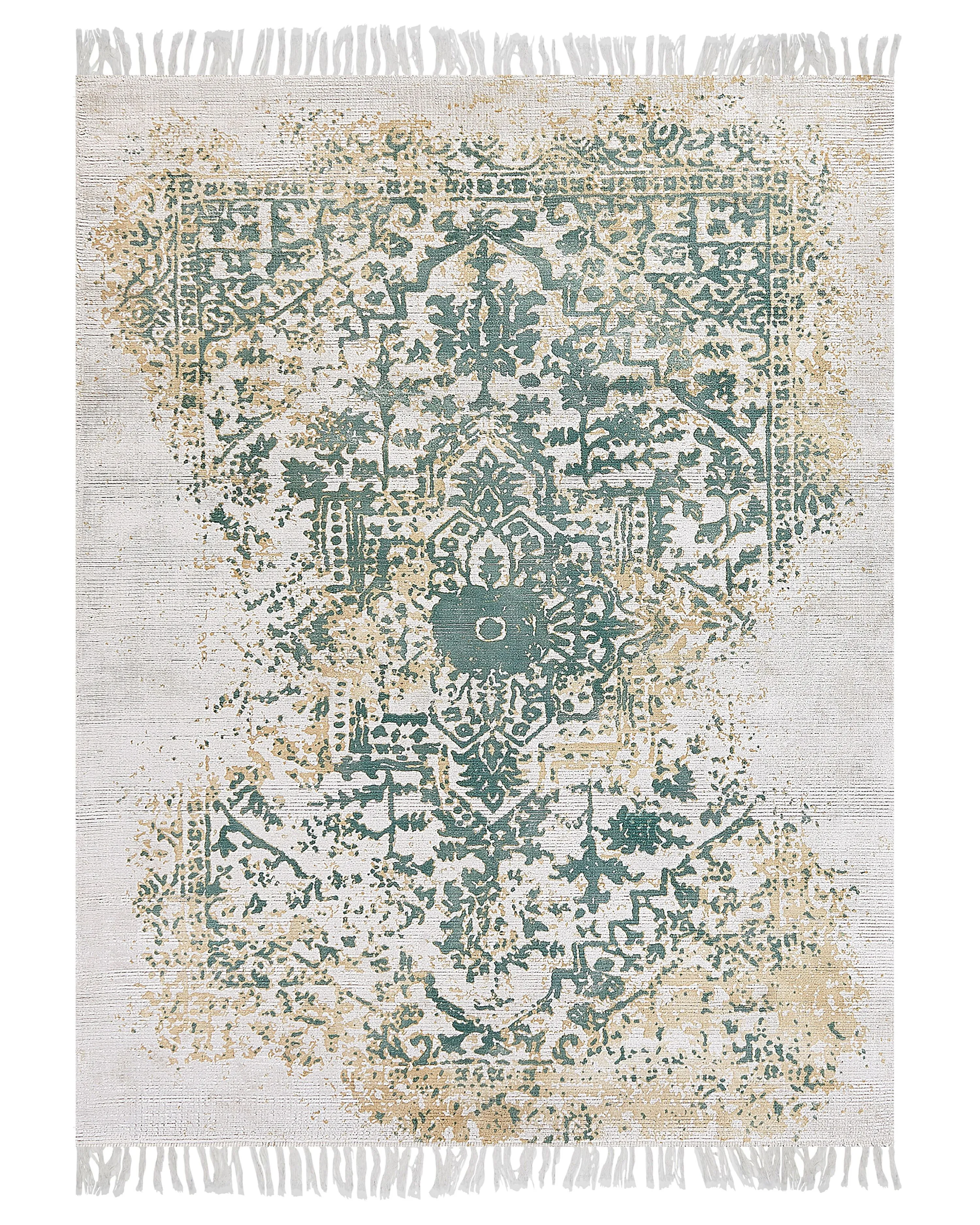 Vloerkleed BOYALI Lichtbeige 160 x 230 cm Viscose
