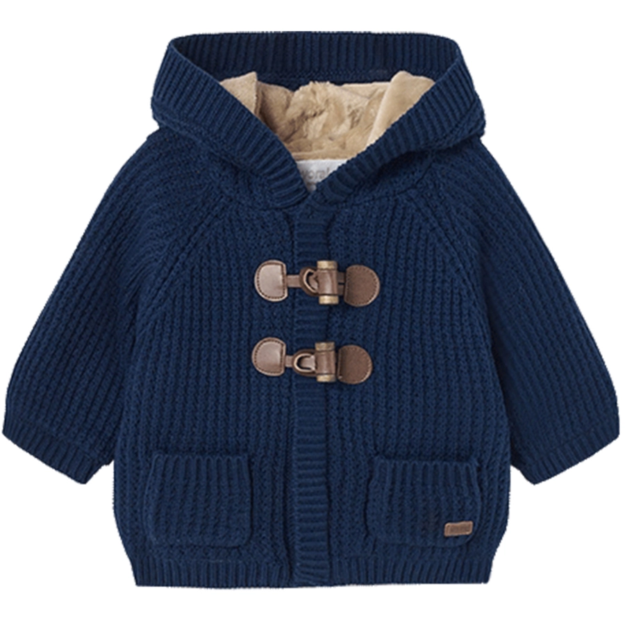 Mayoral Strickjacke mit Kapuze blau