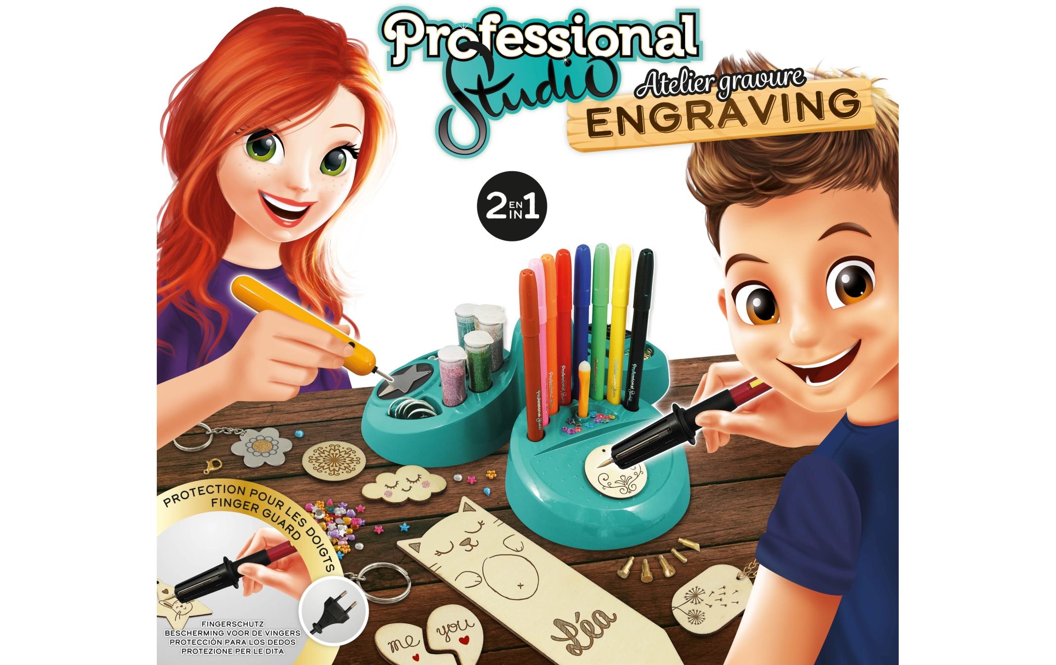 Experimentierkasten Professional Studio – Atelier gravure2-in-1-Gravur-Pyrograph