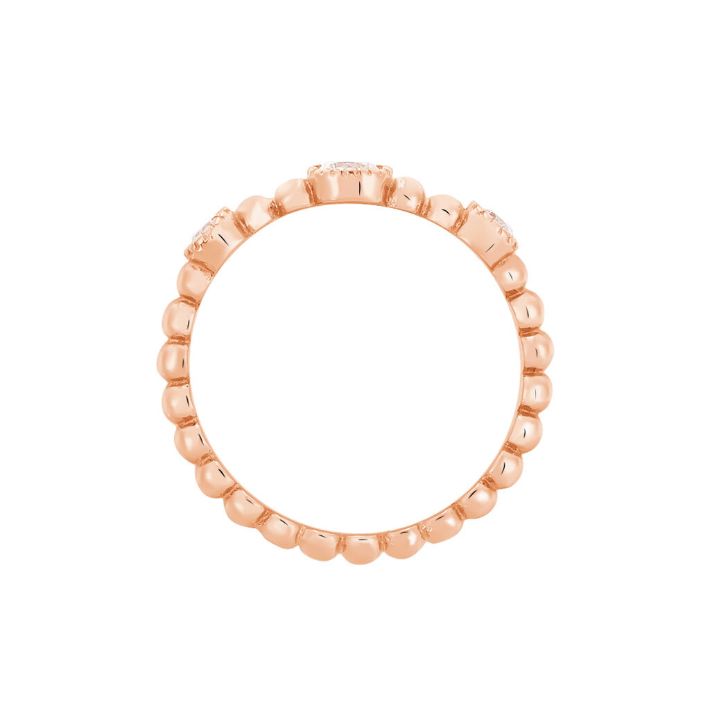 Bague Fahriye Argent Rose Oxyde De Zirconium
