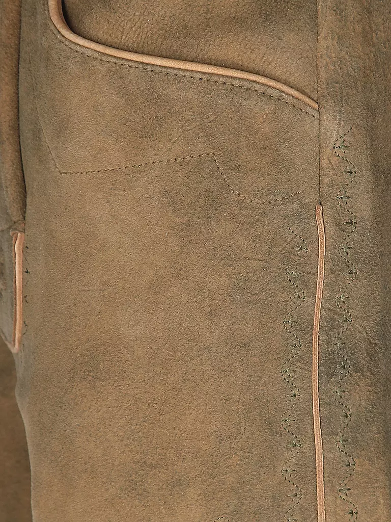 GWEIH & SILK Lederhose LEO hellbraun