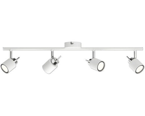 Plafondspot, 4-lichts, geschikt voor GU10/35W-lampen, 67,4 cm breed, wit