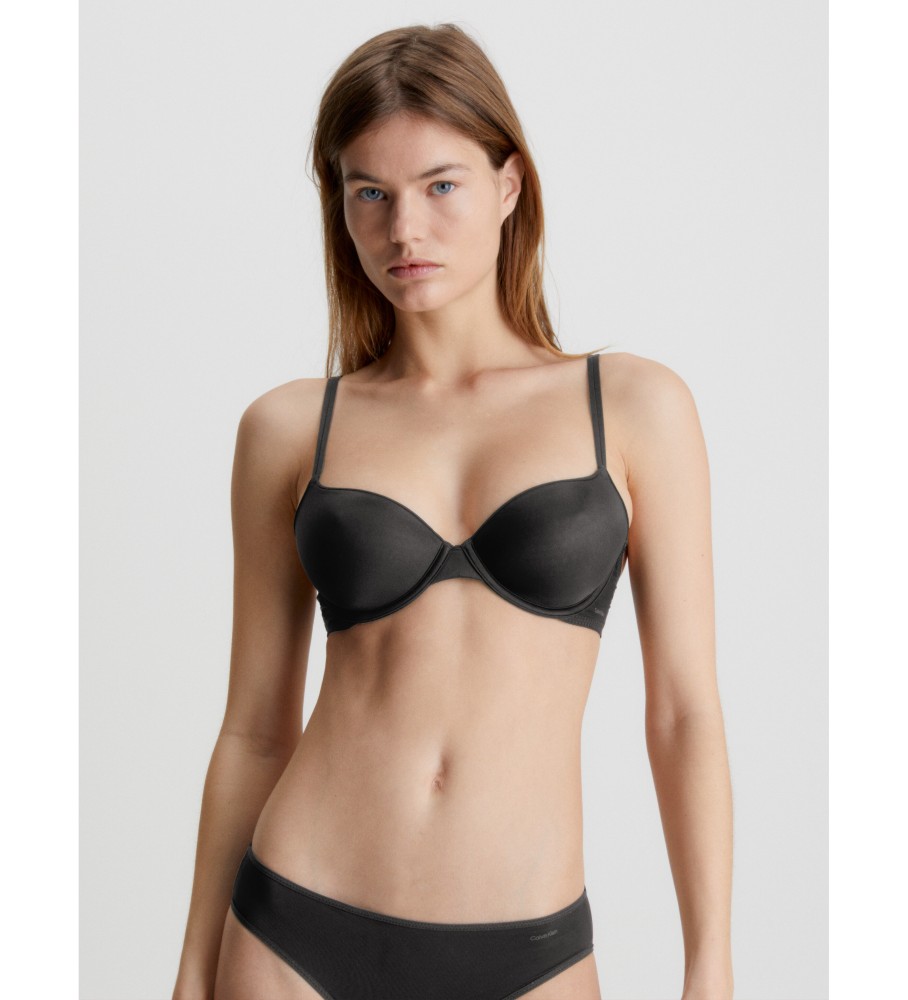 Sutiã invisível Calvin Klein Sheer Marquisette, preto