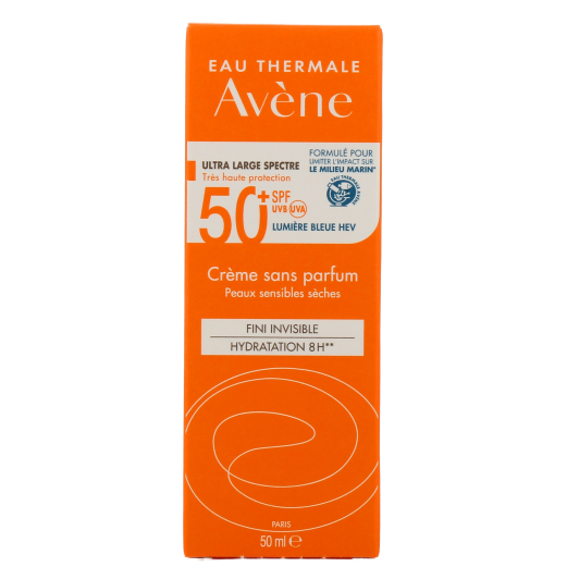 Crème solaire visage SPF50+ Avène - Peau sèche et sensible