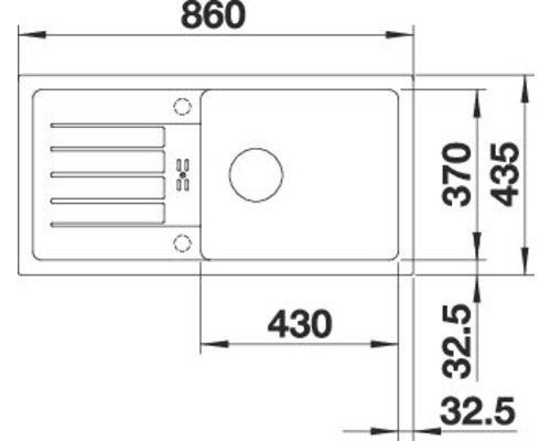 Blanco FAVUM XL 6 S spoelbak 860 x 435 mm vulkaangrijs 527267