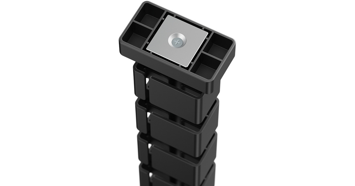 NeomountsADS06-132BL Kabelgeleider - magnetische bevestiging - universeel kabelgeleiding  (Zwart)