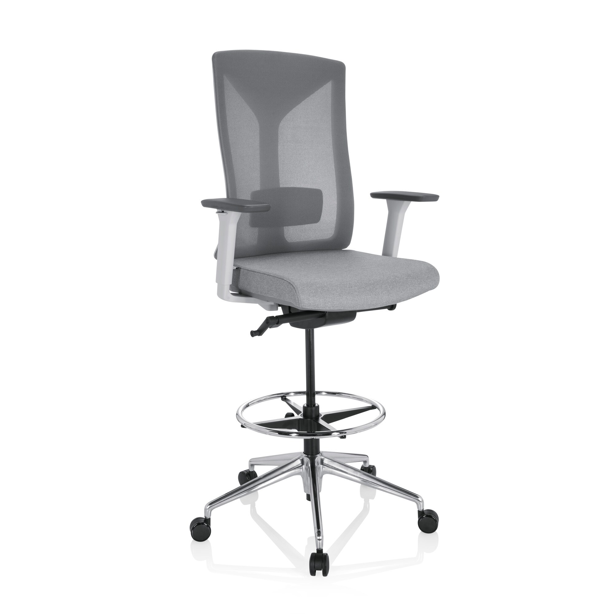 Counterstuhl HALIFAX WORK Stoff/Netzstoff mit Armlehnen (höhenverstellbar) hjh OFFICE
