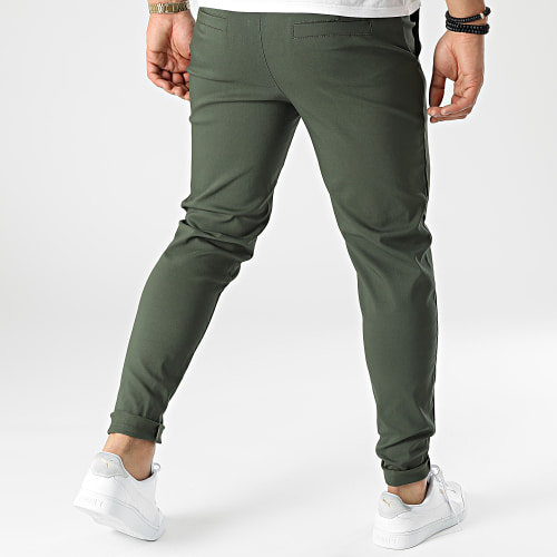 Pantalon Slim Fit 10015 Vert Kaki