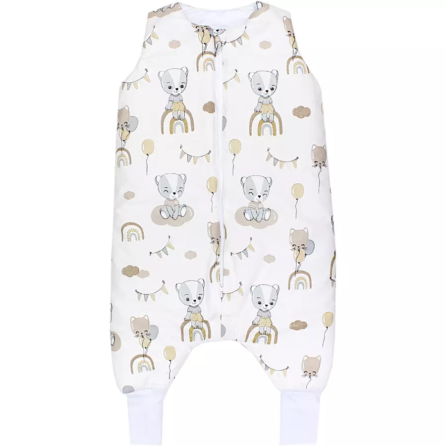 TupTam Baby Winter Schlafsack mit Beinen beigegrau