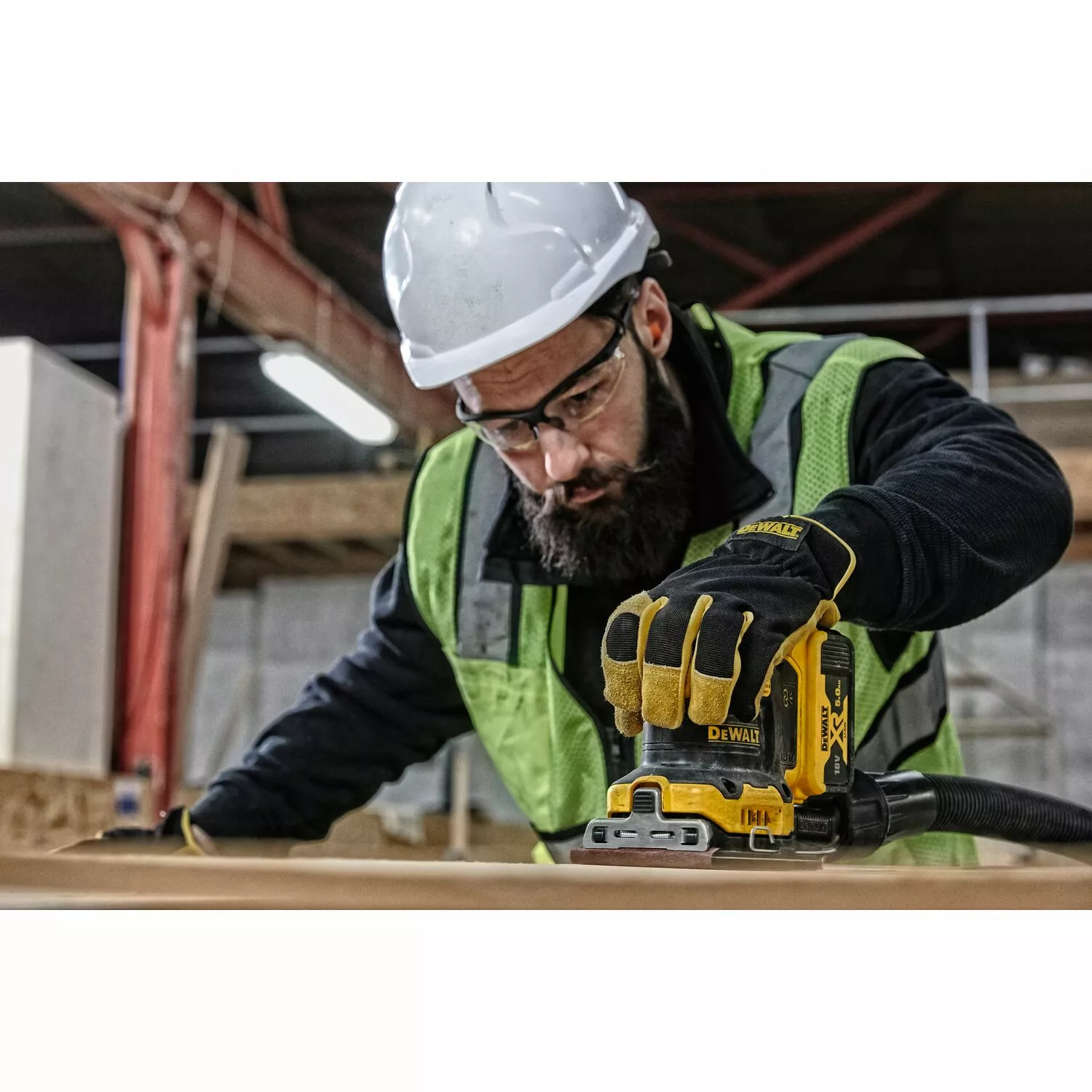 DeWALT DCW200NT 18V Li-Ion accu vlakschuurmachine body in TSTAK - 140 x 115mm - koolborstelloos