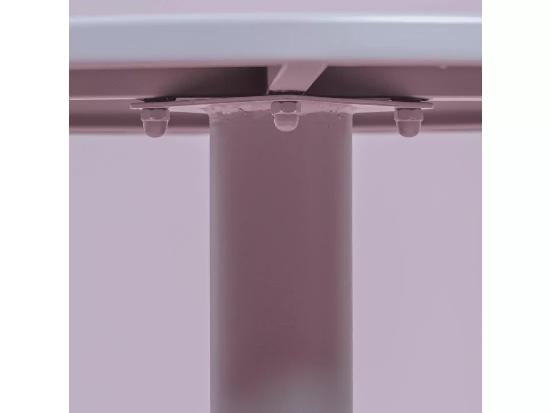 Table haute industrielle en acier 76cm de haut - Brandon - Gris