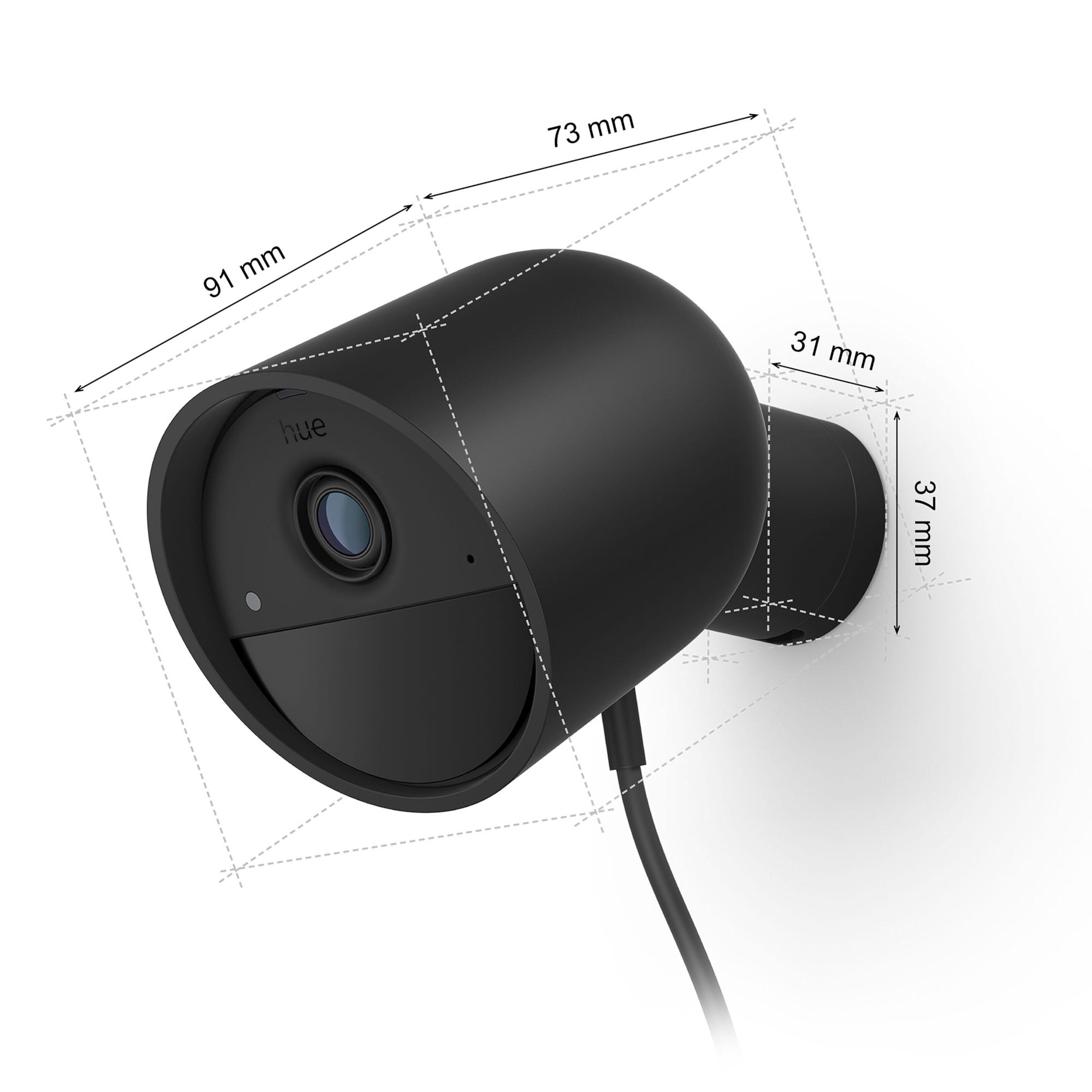 Philips Hue Secure Wired Cam Svart