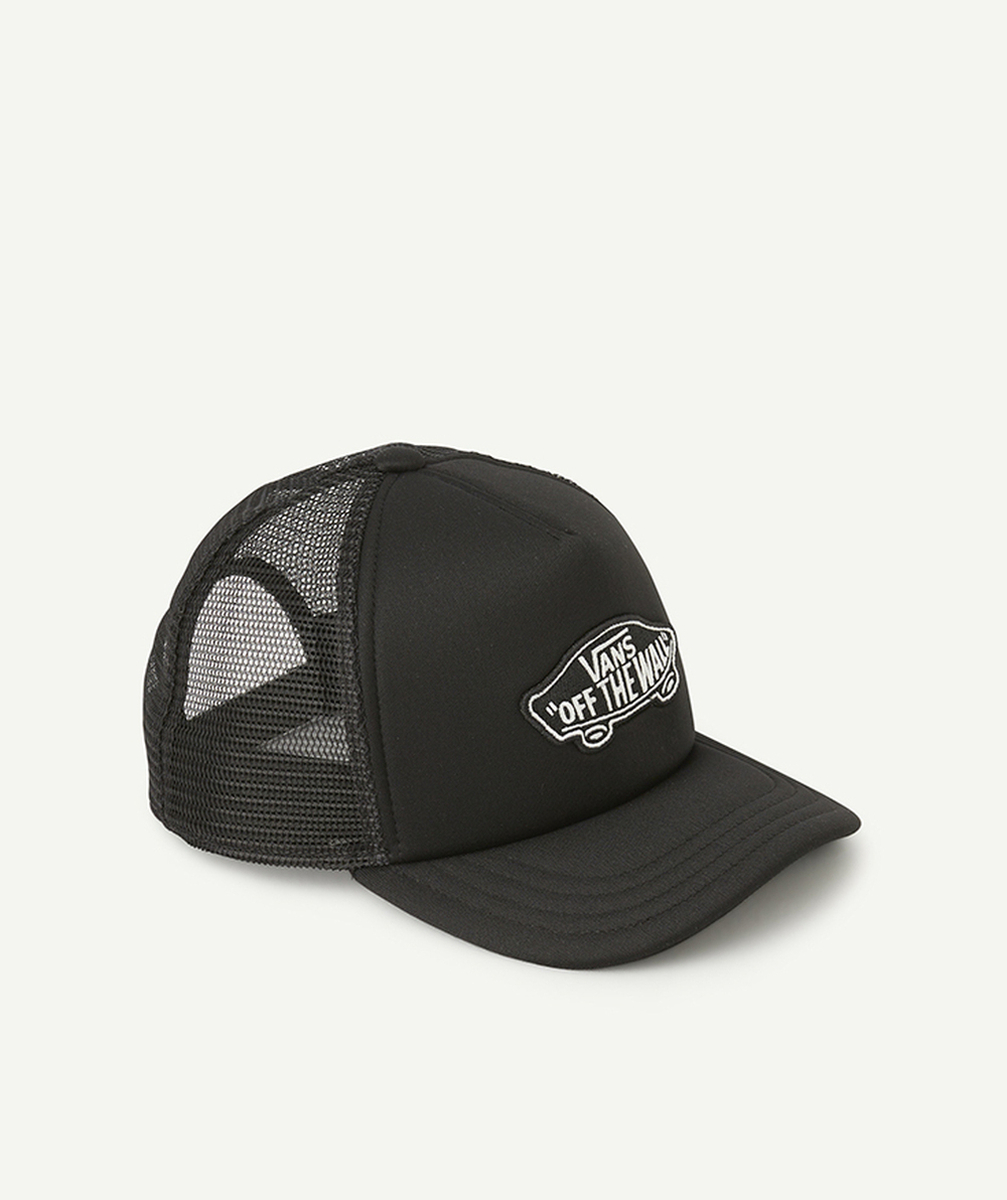 VANSCASQUETTE GARÇON EN COTON NOIR CLASSIC AVEC LOGO
