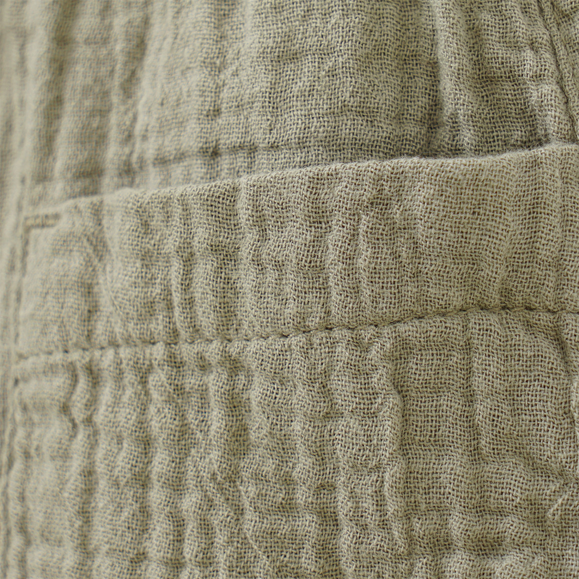 Topomini Pure Collection Baby Musselin-Hose mit Elastikbund oliv