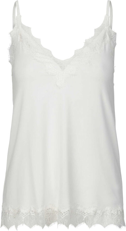 Rosemunde Strap top Hvid