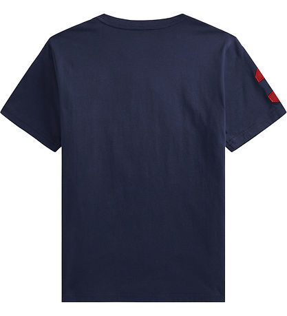 Polo Ralph Lauren T-Shirt - Raffiniert Navy m. Rot