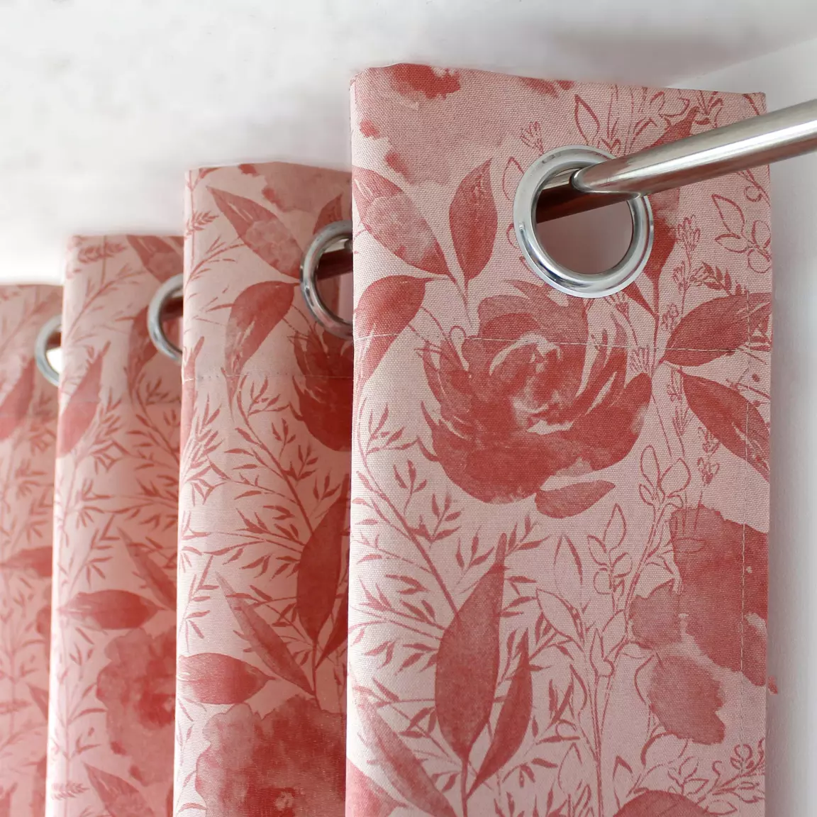 Rideau oeillets (135 x 240 cm) Harmony Rose