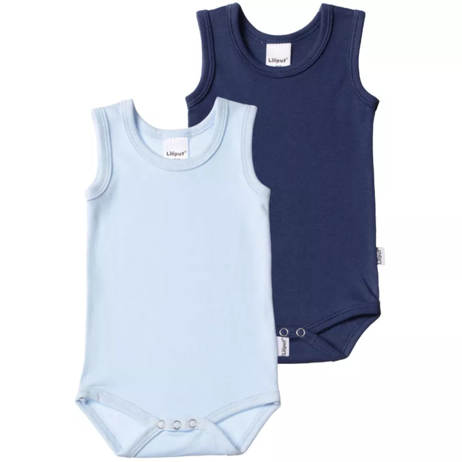 Liliput Achselbody 2er Set hellblau dunkelblau hellblau, dunkelblau
