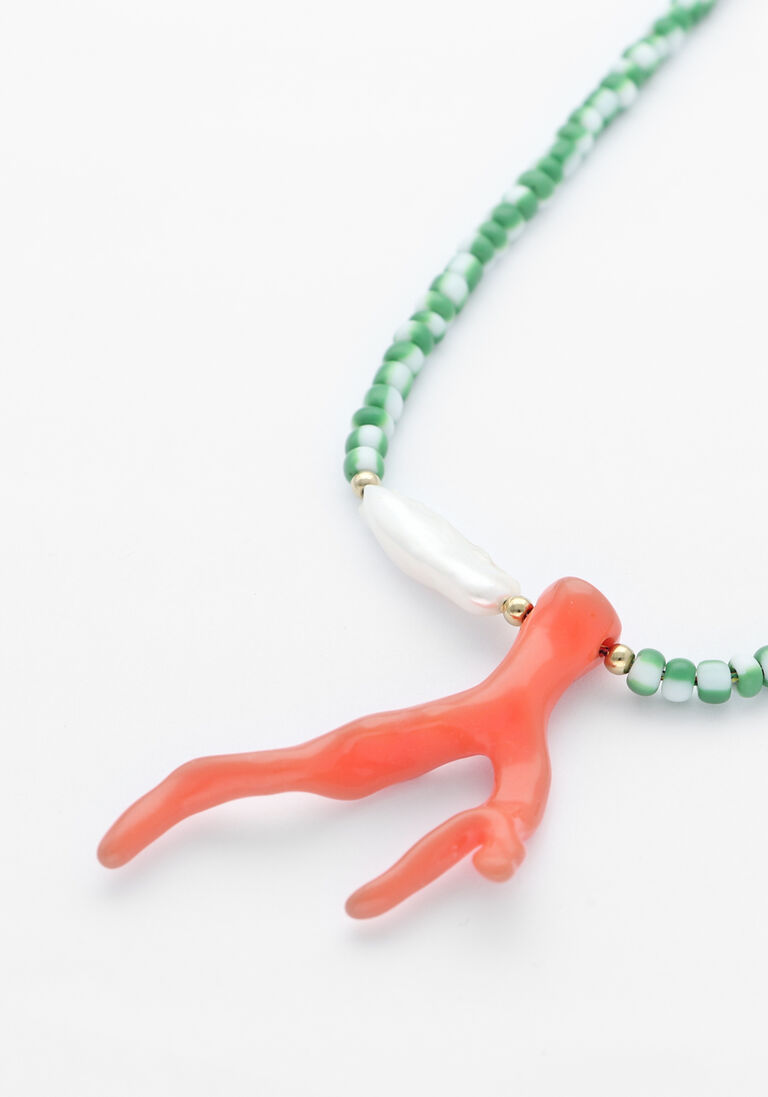 groene bonnie studios kettingen pendant necklace green
