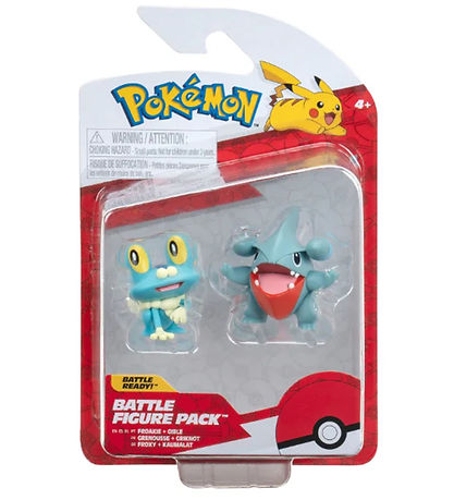 Pokémon Figuren - 2er-Pack - Kampffigur - Gible/Froakie
