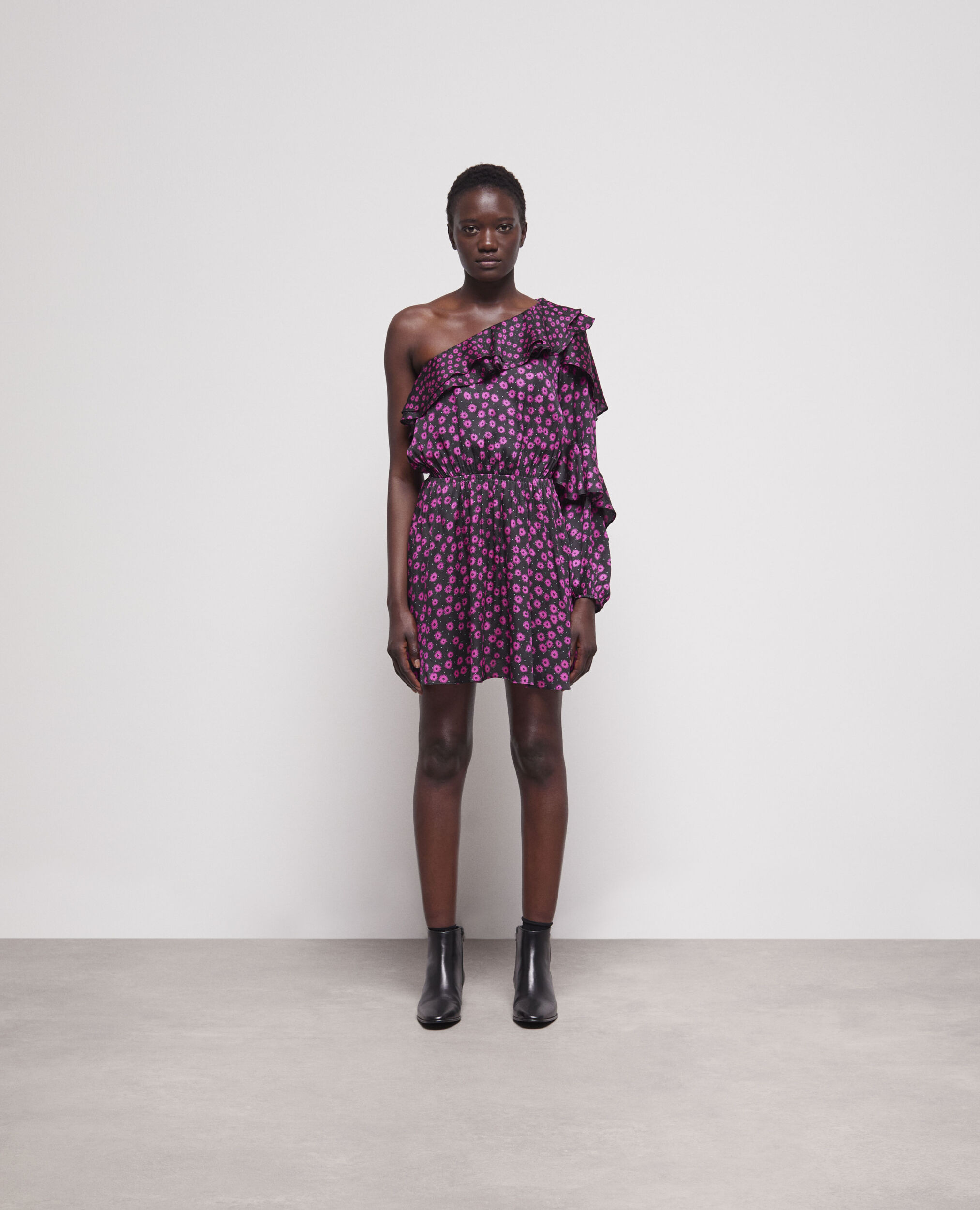Robe courte imprimée