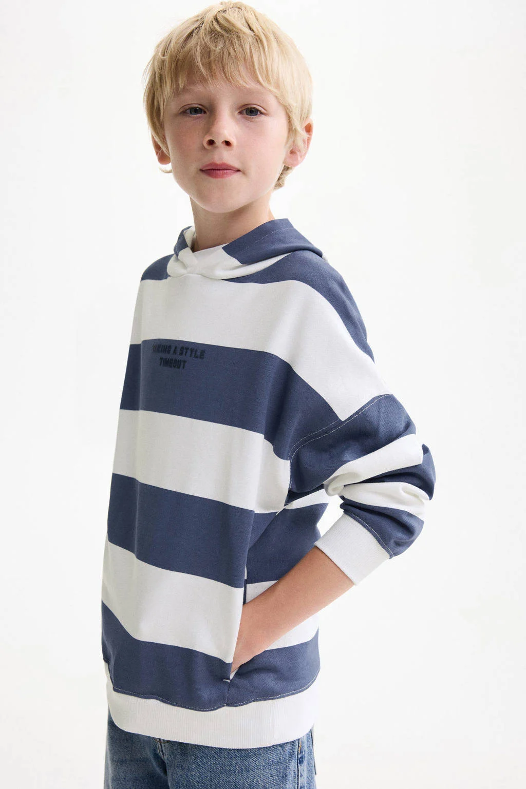 Mango Kids hoodie blauw