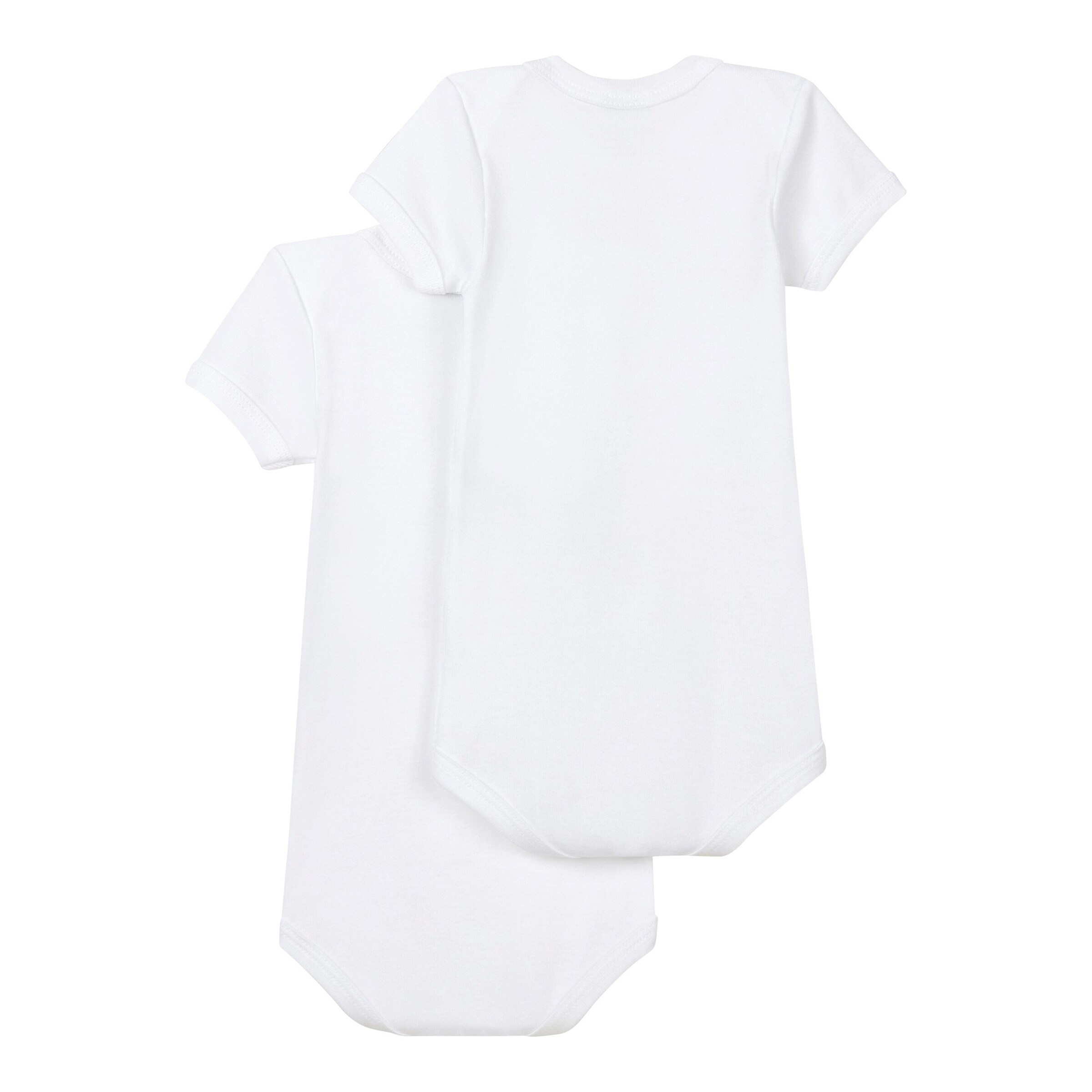 Petit Bateau 2er-Pack Bodys kurzarm Uni