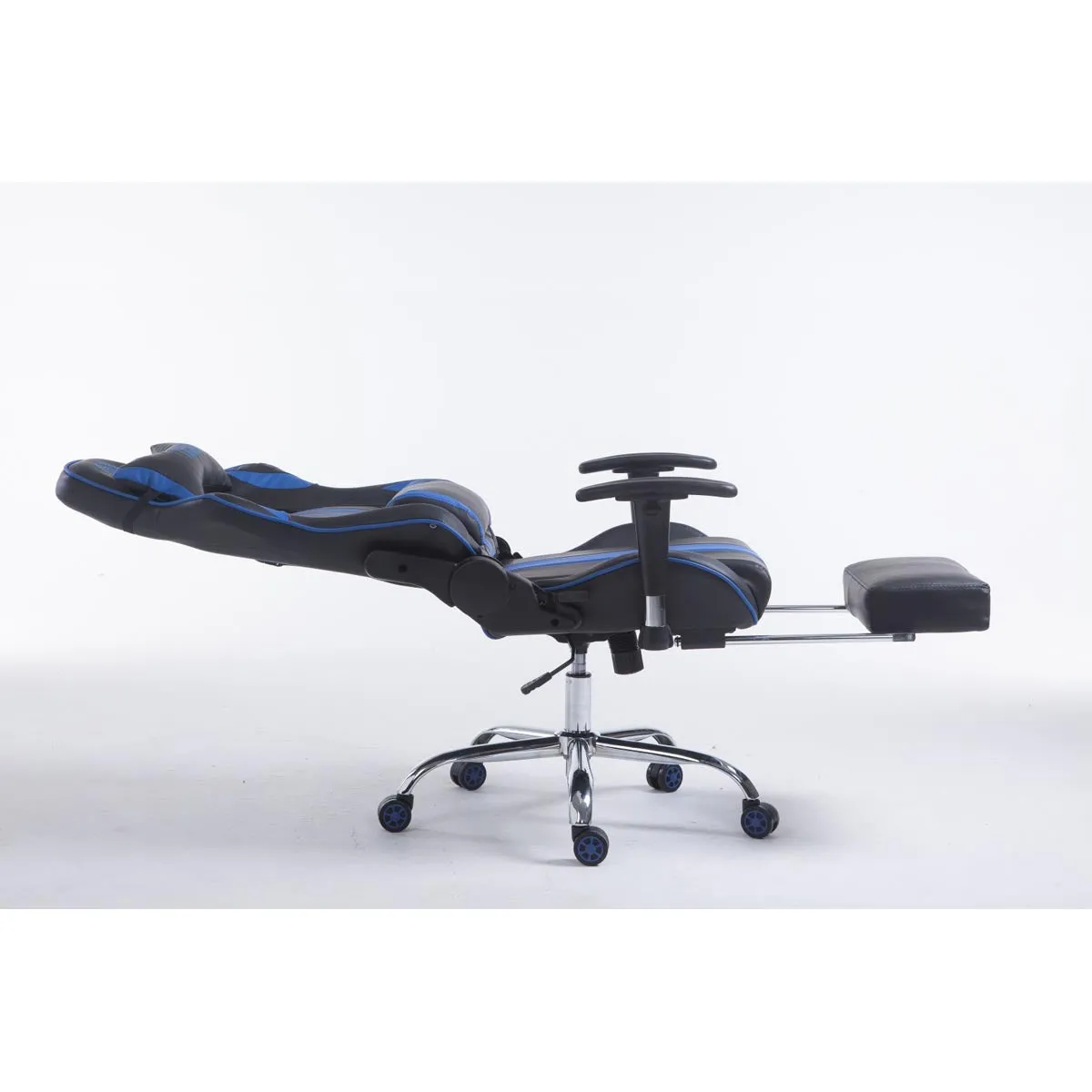 Decoshop26 Fauteuil Gamer - Noir/Bleu