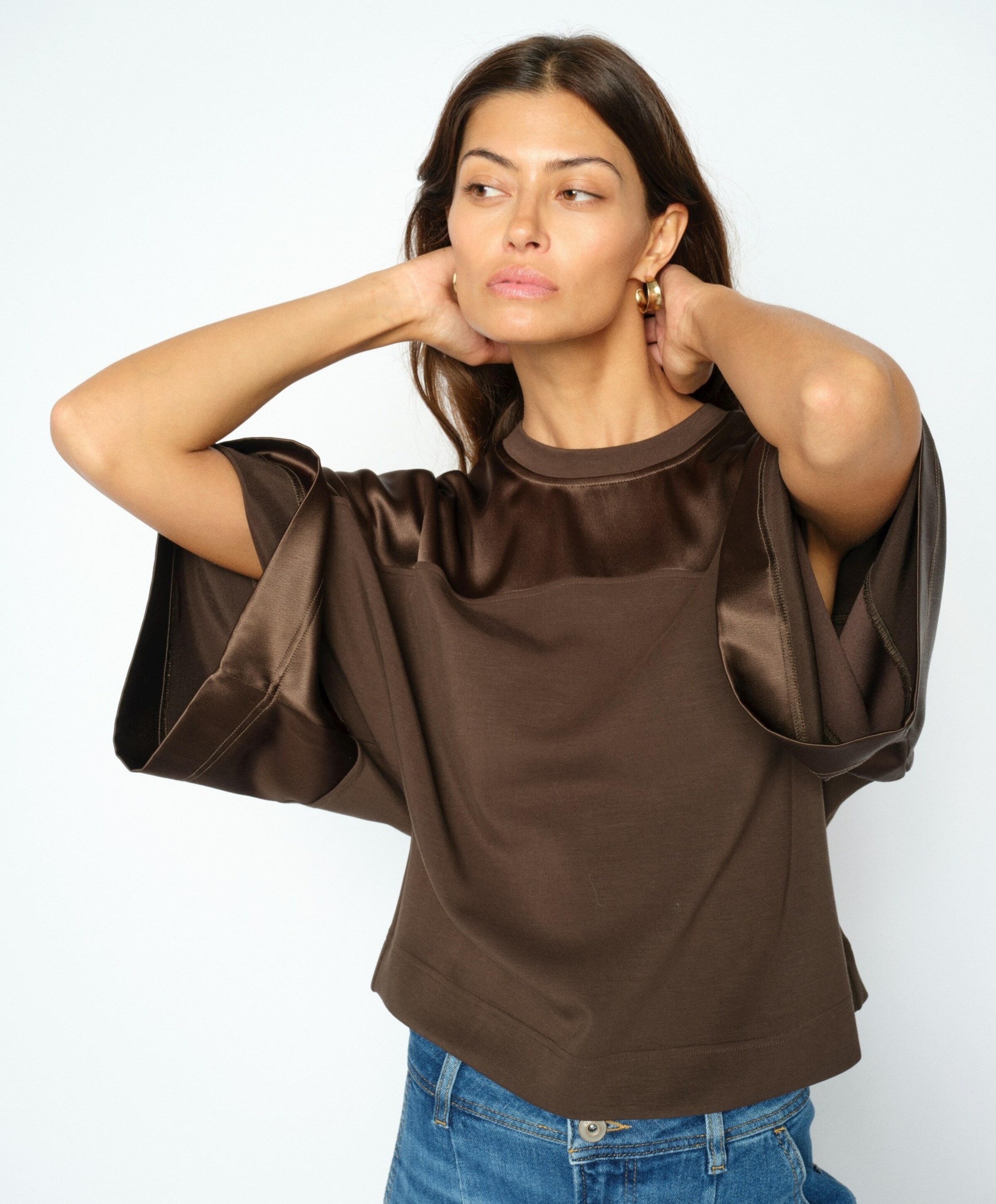 Mos Mosh Dames sweater bruin