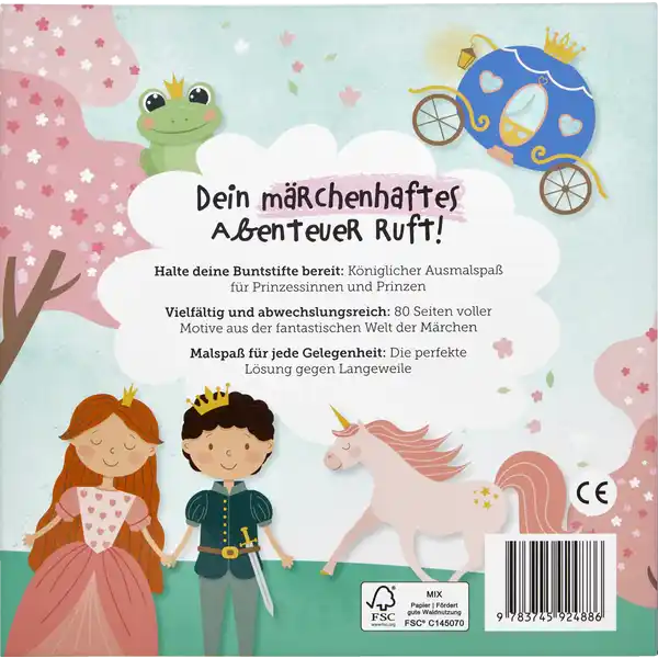 Malbuch Mädchen 2024