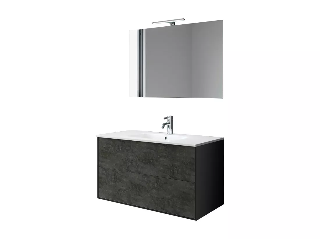 Ensemble de salle de bain 4 pièces IGEA oxyde
