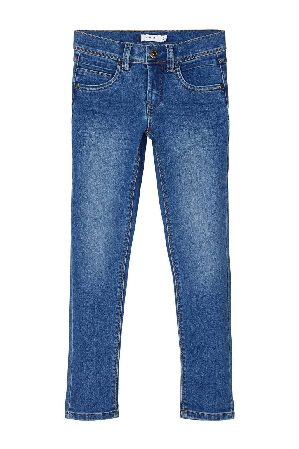 NAME IT slim fit jeans NKMSILAS medium blue denim