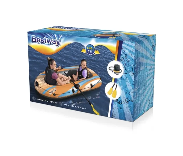 Bestway 61141 / 23, Rafte, Flåde, Grå, Orange, 2 person(er), 120 kg, ISO 6185