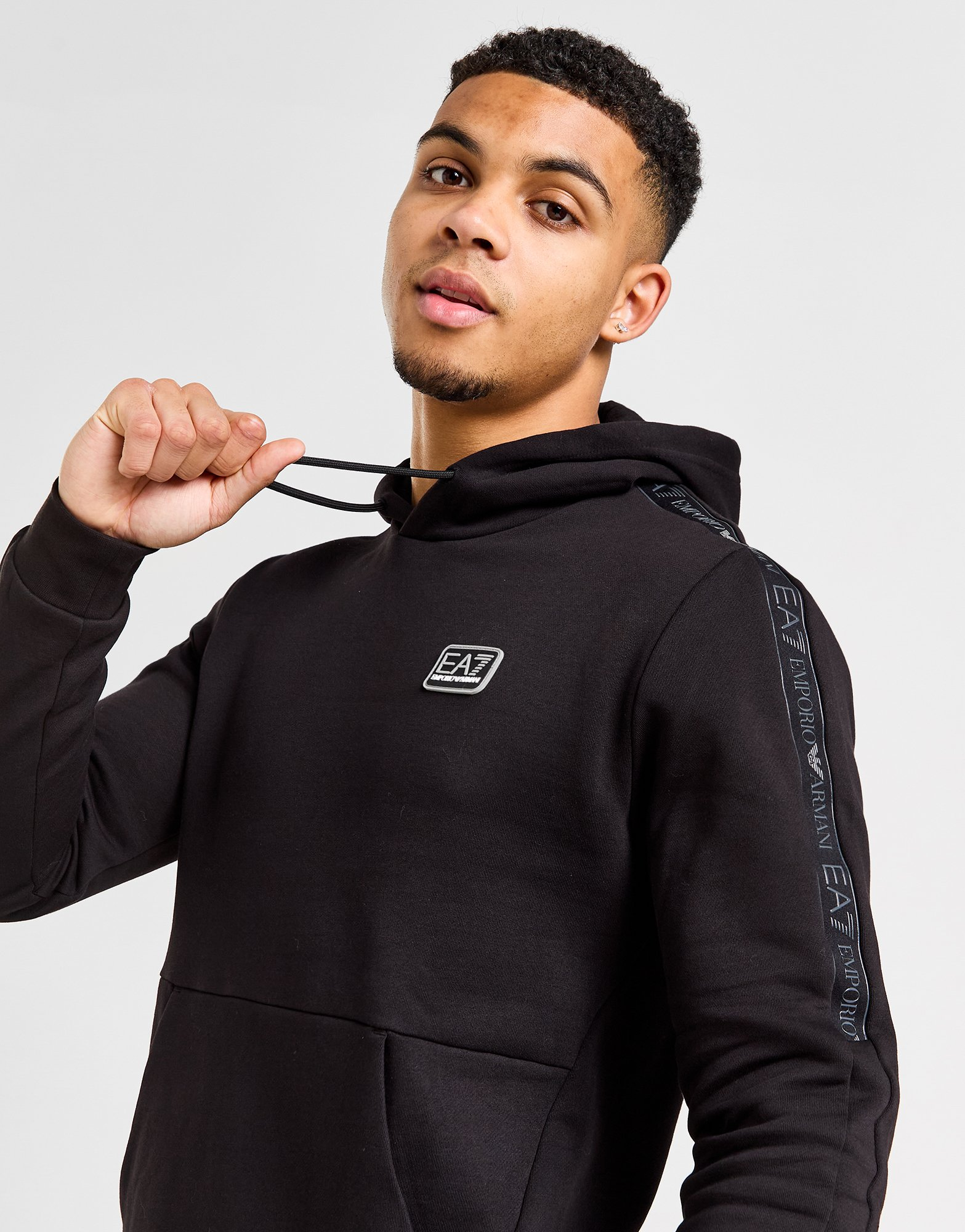 Emporio Armani EA7 Sweat à Capuche Tape Homme