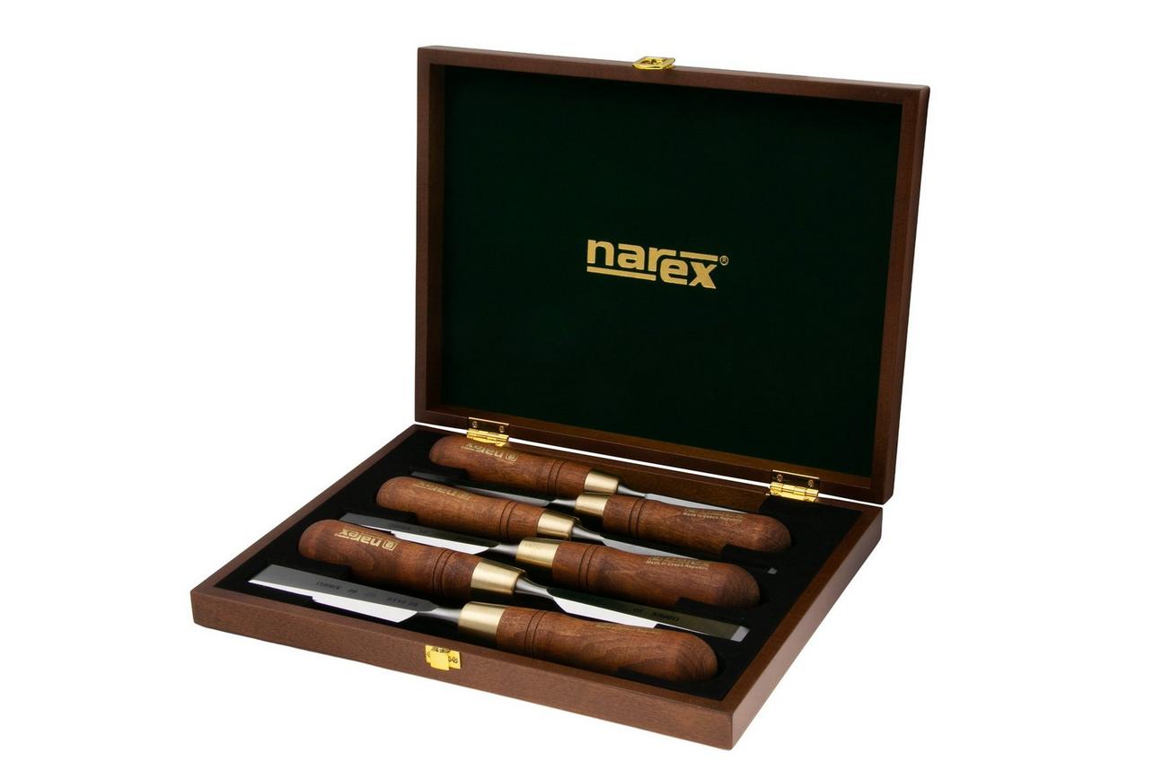 Narex Wood Line Plus Premium Bevel Edge Chisel Set 853200, beitelset 6-10-12-16-20-26 mm, 6-delig