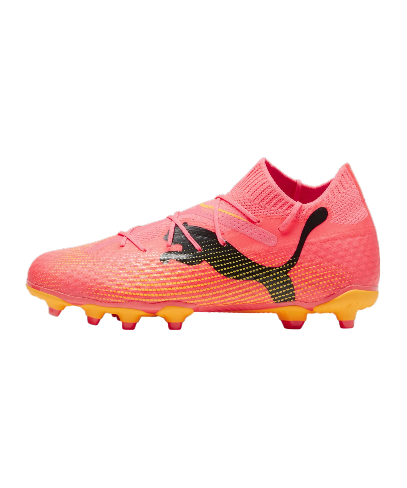 PUMA FUTURE 7 Pro FG/AG Jr Kids The Forever Faster Rosa Schwarz F03
