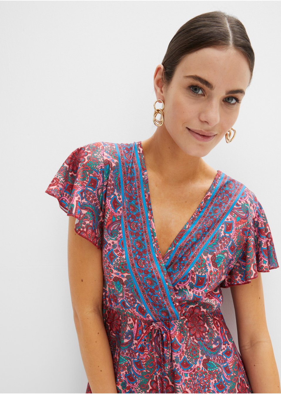 Robe longue imprimée