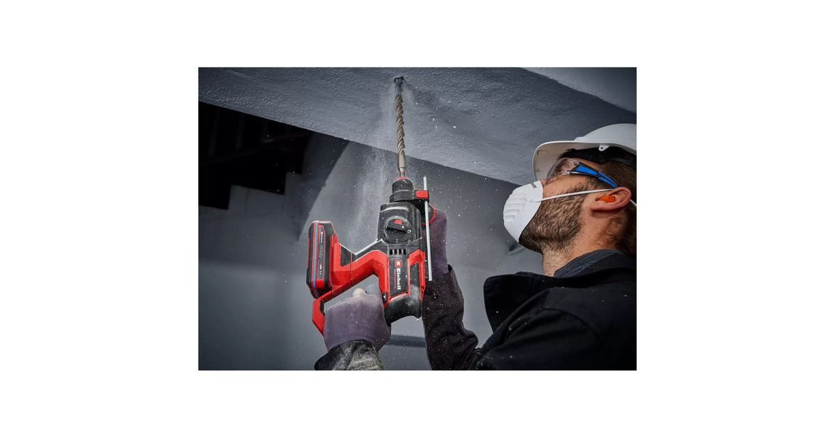 EINHELLTP-HD 18/22 D Li BL - Solo professional Accu Boorhamer  (Rood/zwart, Accu en oplader niet inbegrepen, Incl. opbergkoffer E-Case S-F)