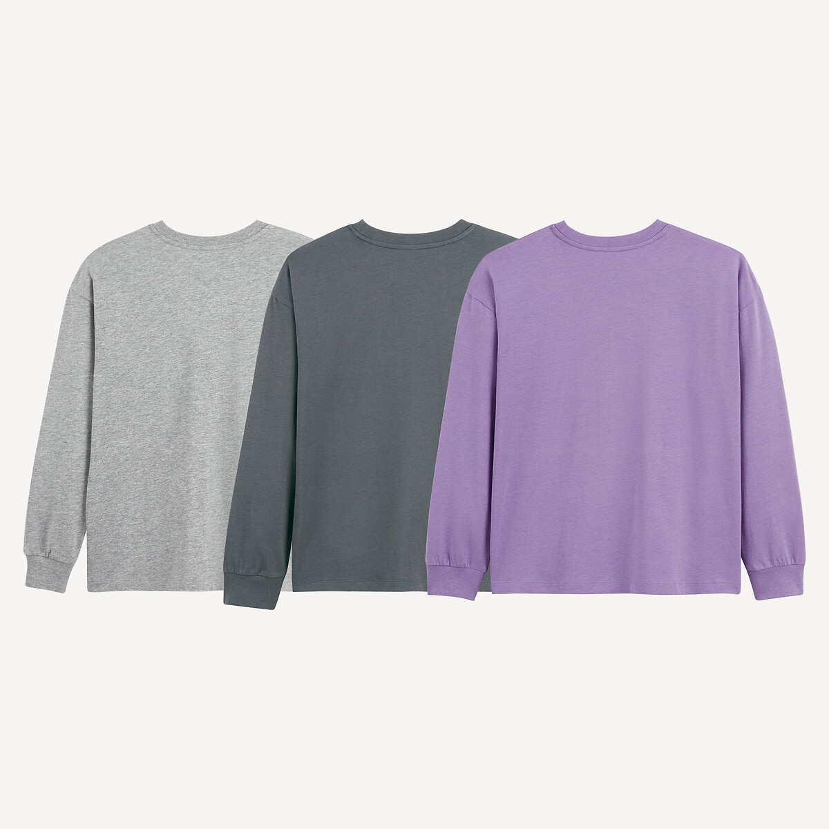 COLEÇÃO LA REDOUTE<br>Conjunto de 3 camisetas de manga comprida