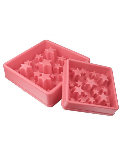 Eat Slow Live Longer Star Roze - Hondenvoerbak