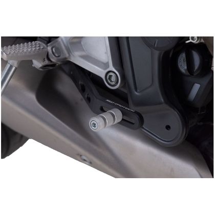 Kit sélecteur de vitesse et pédale de frein SW-MOTECH ALU - Noir