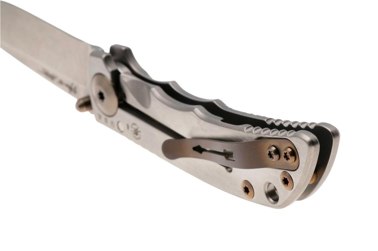 Spartan Harsey Folder 3.25 SF10C-FIR-TREE, Stonewashed CPM MagnaCut, Fir Trees Silver/Gold/Bronze Titanium zakmes