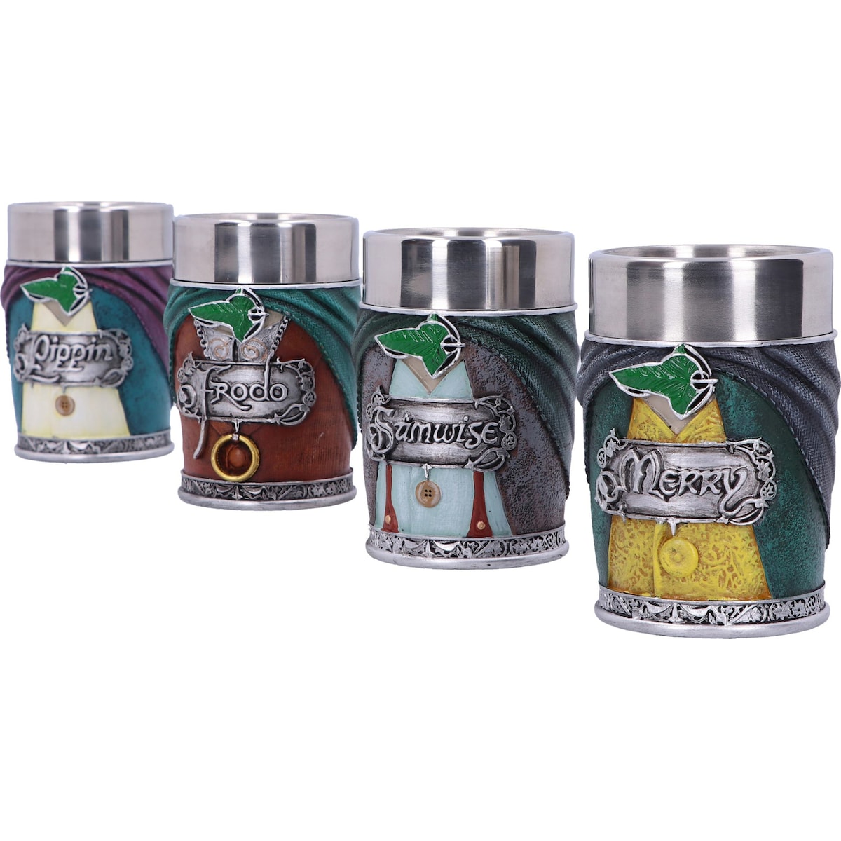 Nemesis Now Lord of the Rings shotglass (Sam, Frodo, Pippin, Merry)