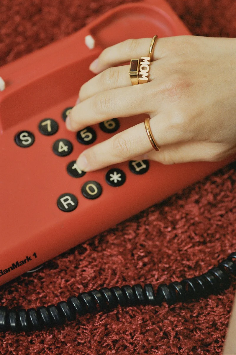 Maria Black  Mom ring - forgyldt